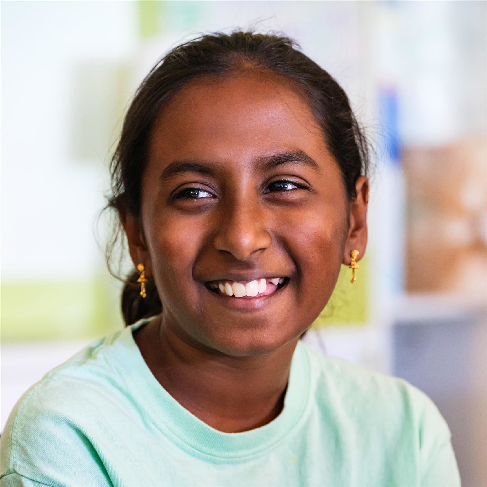  girl smiling